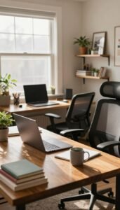 home office aufräumen