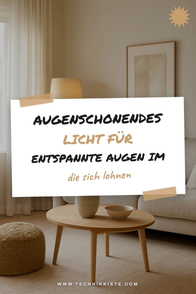 Augenschonendes Licht für entspannte Augen im Alltag