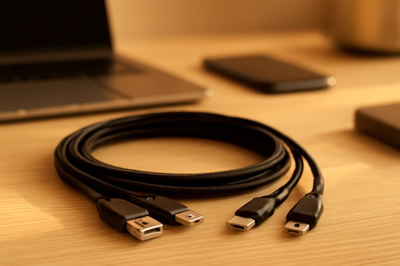 Kompakte Multi-Ladekabel für unterwegs