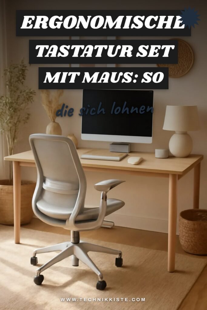 Ergonomische Tastatur Set mit Maus: So tippst du gesund!