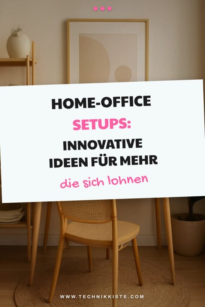 Home-Office Setups: Innovative Ideen für mehr Produktivität