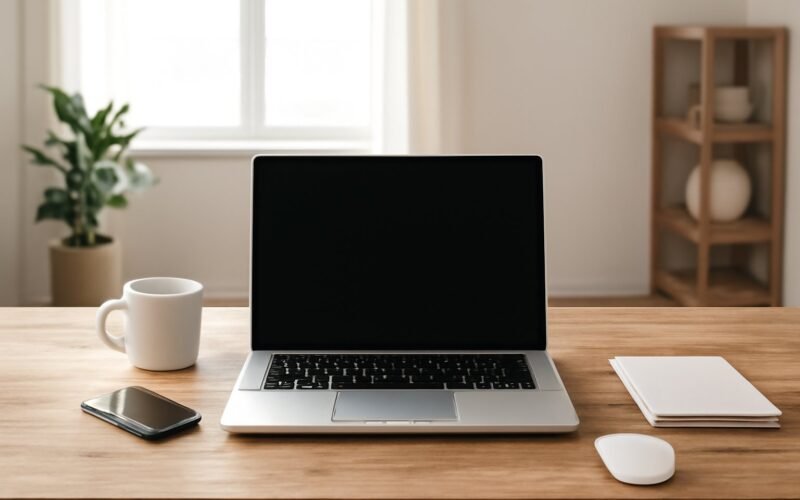 8 Macbook Home Office Setup Ideen clever & einfach