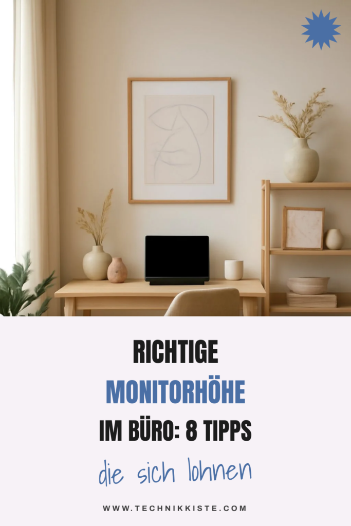 Richtige Monitorhöhe im Büro: 8 Tipps für gesundes Sitzen