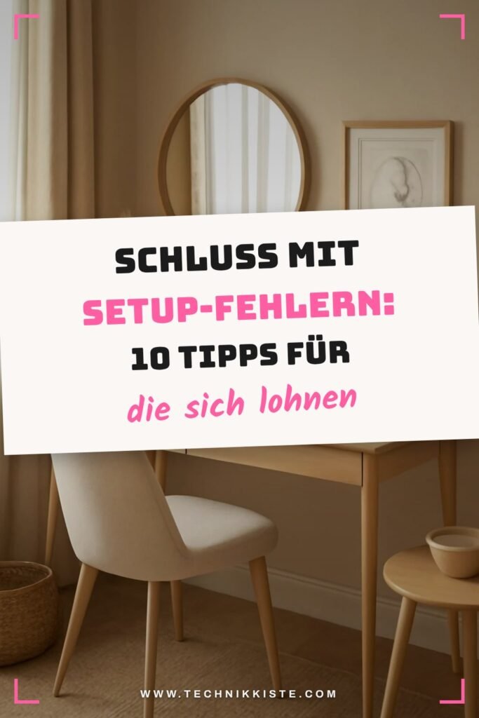 Schluss mit Setup-Fehlern: 10 Tipps für dein Home-Office