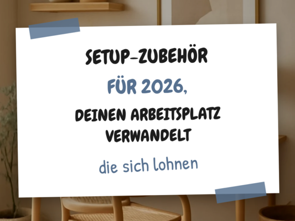 Setup-Zubehör für 2026, das deinen Arbeitsplatz verwandelt