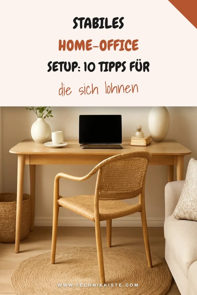 Stabiles Home-Office Setup: 10 Tipps für mehr Effizienz