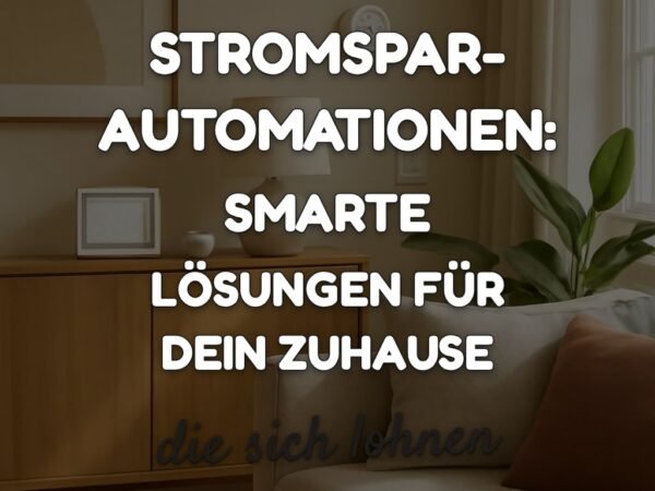 Stromspar-Automationen: Smarte Lösungen für dein Zuhause