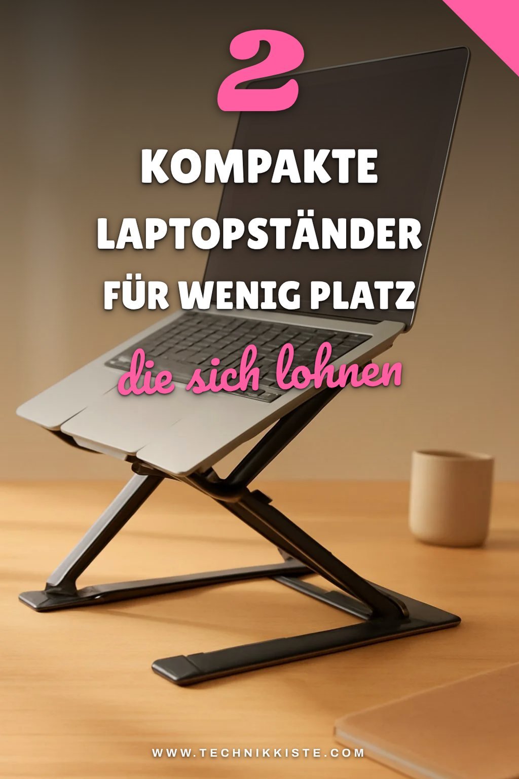 Kompakte Laptopständer für kleine Räume