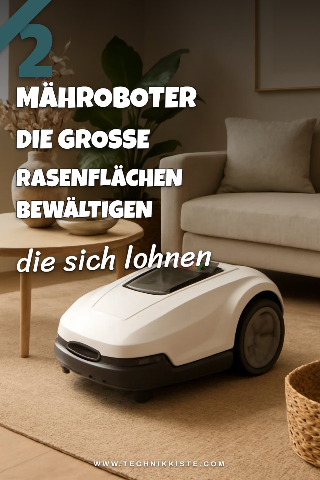 3 Mähroboter für große Gärten ohne hohe Kosten