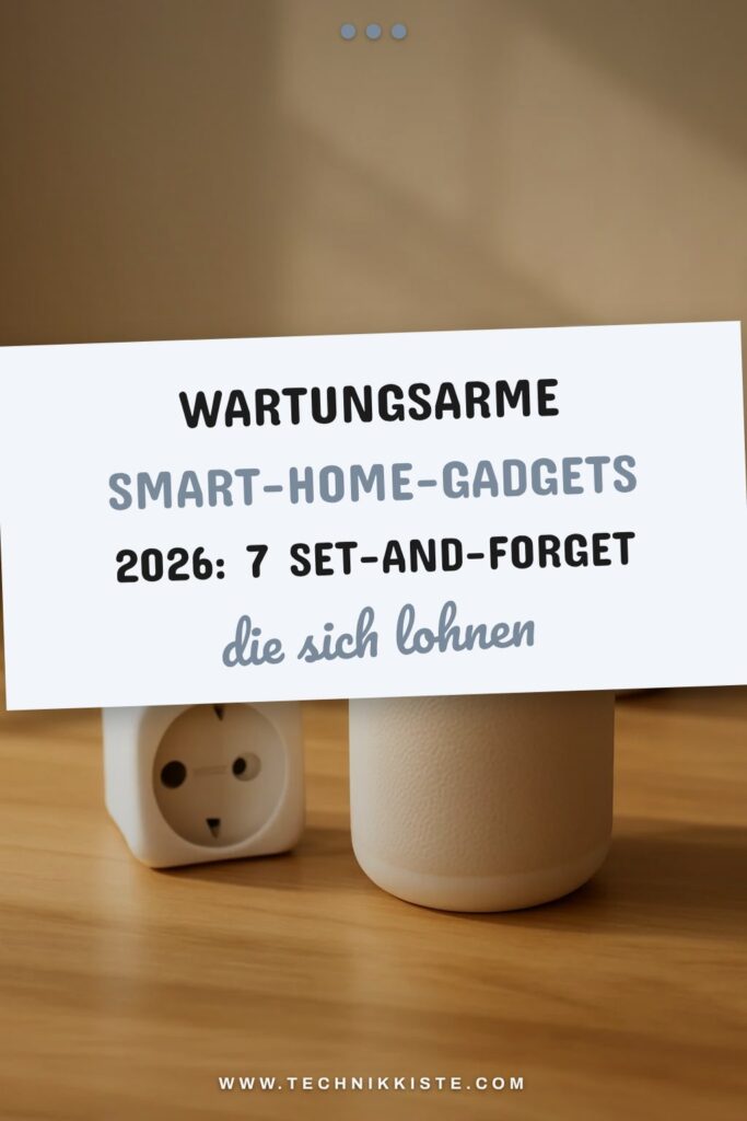 Wartungsarme Smart-Home-Gadgets 2026: 7 Set-and-forget