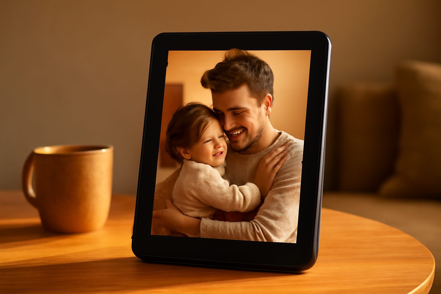 Digitaler Bilderrahmen als Valentinstagsgeschenk