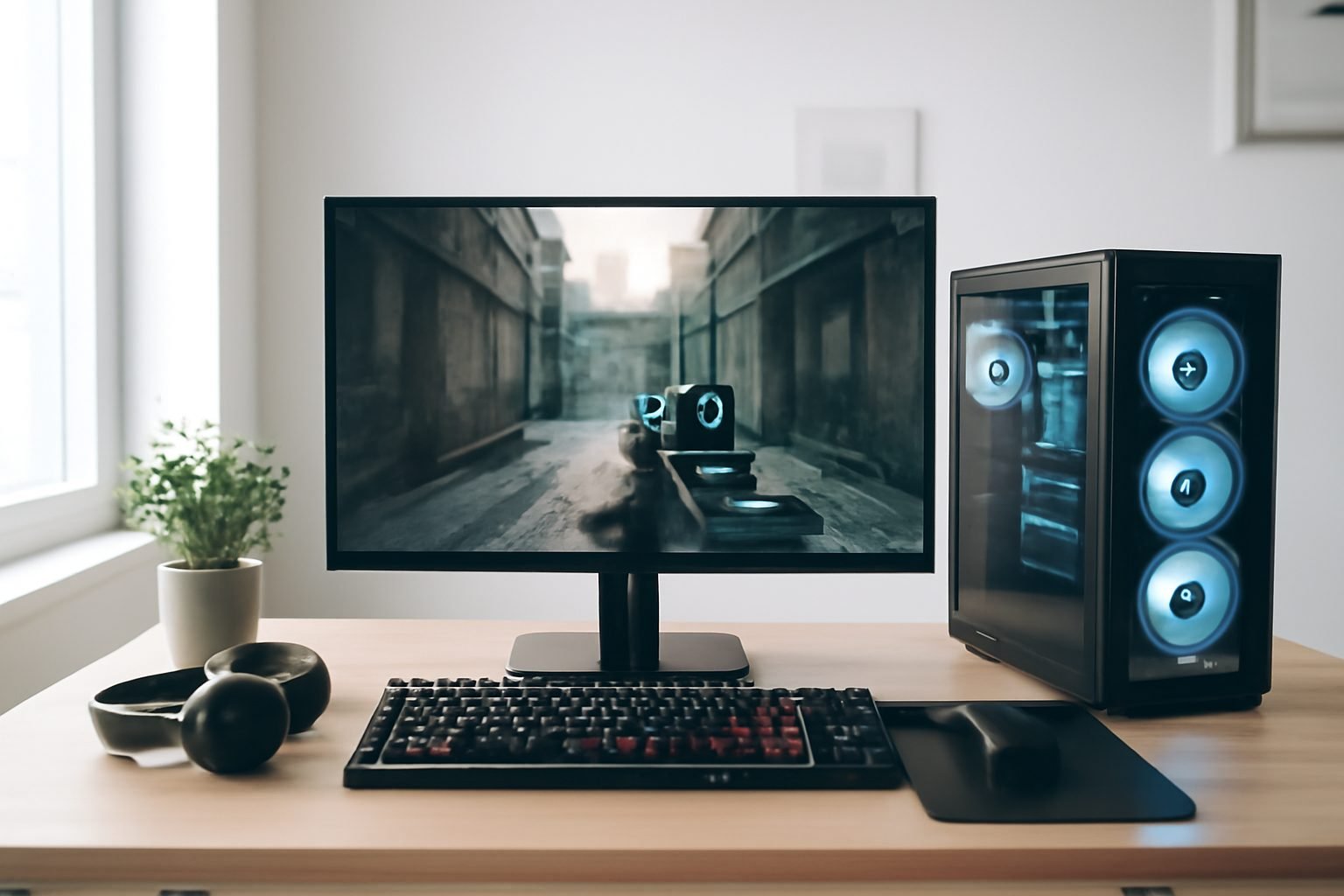 Gaming Stuhl mit Lendenstütze