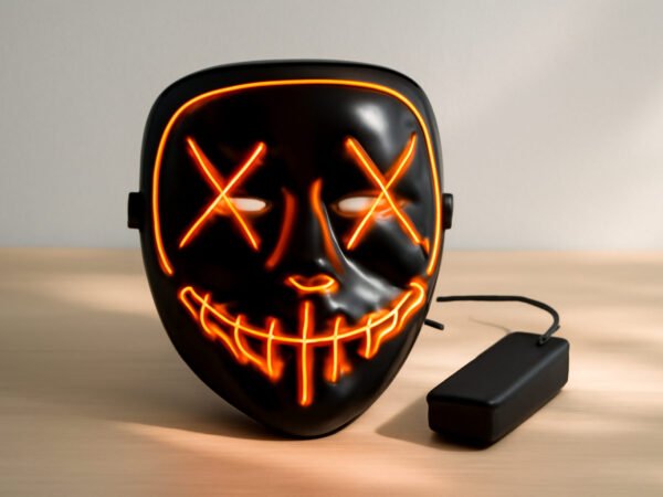 Leuchtende Halloween Maske mit Stimme