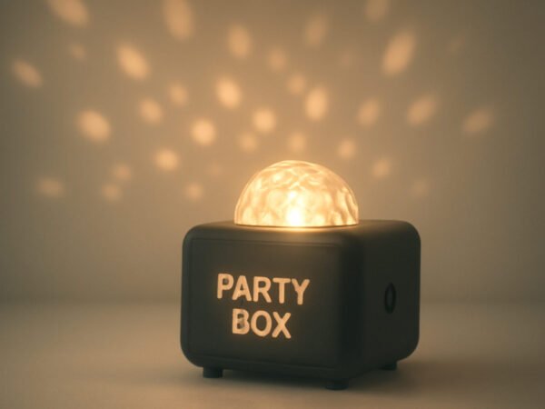 Partybox mit Lichteffekten für Silvester