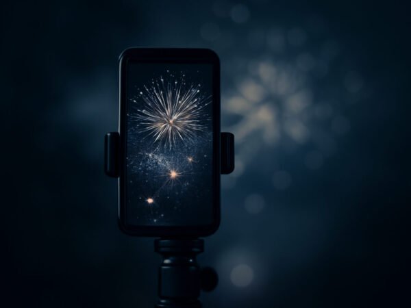 Silvester Feuerwerk Filmen mit dem Handy