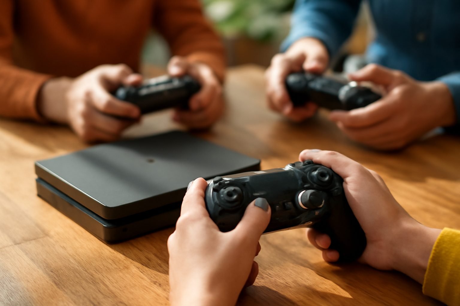 Silvester Spiele auf der Konsole Familie