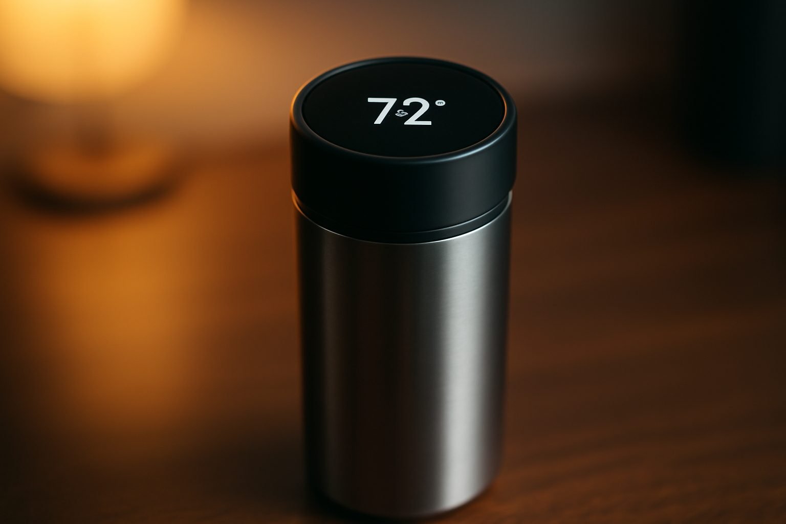 Thermobecher mit Temperaturanzeige als Geschenk