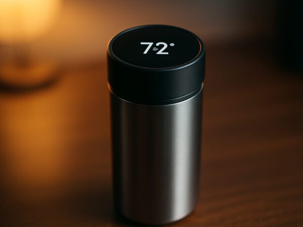 Thermobecher mit Temperaturanzeige als Geschenk