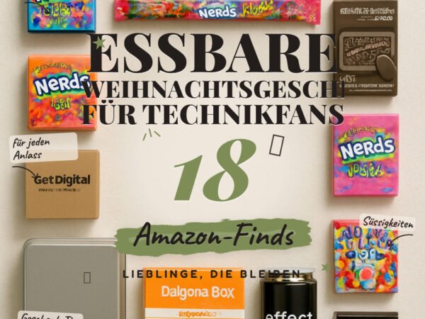 Essbare Weihnachtsgeschenke für Technikfans: 18 Amazon-Finds