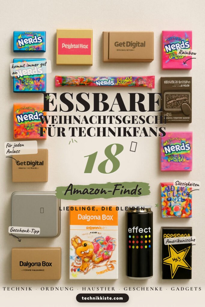 Essbare Weihnachtsgeschenke für Technikfans: 18 Amazon-Finds