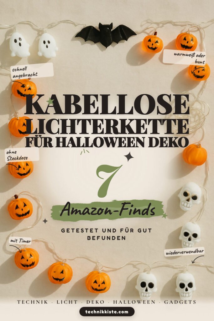 Kabellose Lichterkette für Halloween-Deko: 7 Amazon-Finds