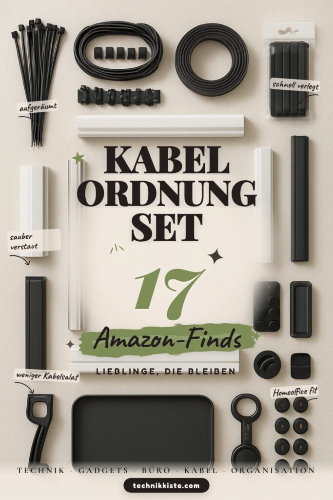 Kabel-Ordnung Set: 17 Amazon-Finds, endlich clean am Schreibtisch