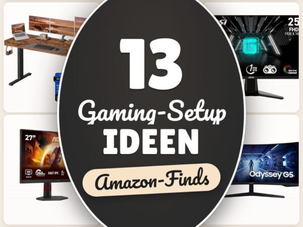 Gaming-Setup Ideen: 13 Amazon-Finds, clean und ergonomisch