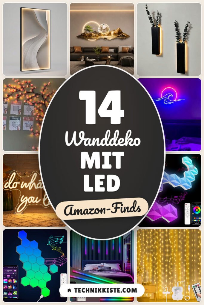 Wanddeko mit LED: 14 Amazon-Finds, wohnlich beleuchten