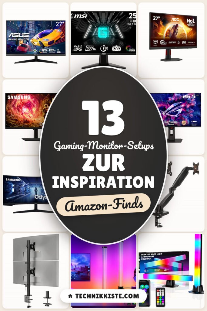 Gaming-Monitor-Setups zur Inspiration: 13 Amazon-Finds