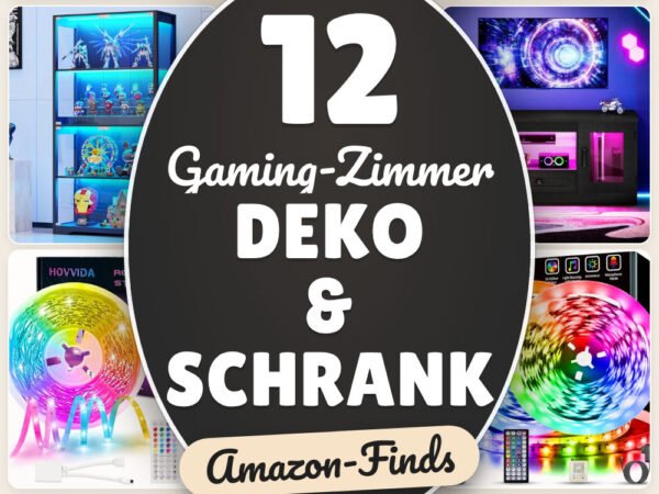 Gaming-Zimmer Deko & Schrank: 12 Amazon-Finds, Ordnung & Style