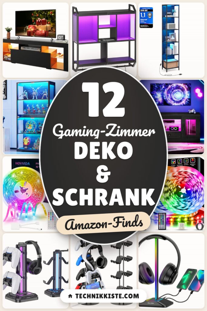 Gaming-Zimmer Deko & Schrank: 12 Amazon-Finds, Ordnung & Style