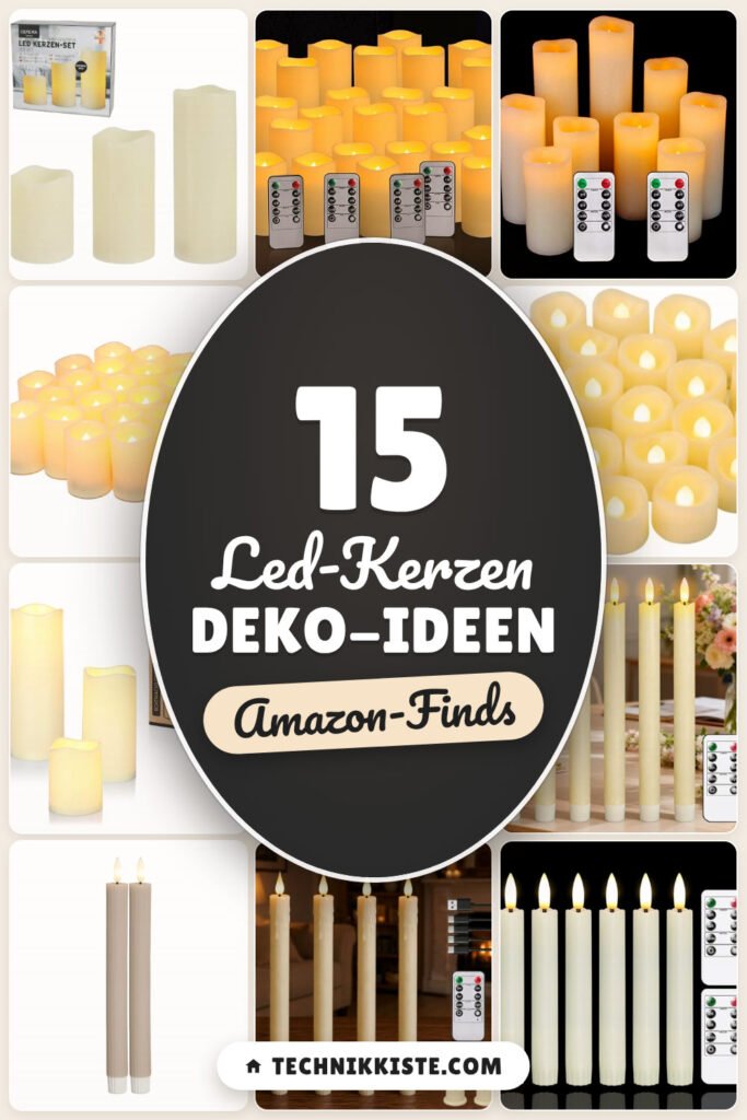 LED-Kerzen Deko-Ideen: 15 Amazon-Finds, ohne Ruß & Risiko