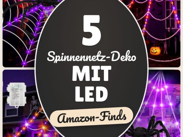 Spinnennetz-Deko mit LED: 5 Amazon-Finds, schnell gruselig