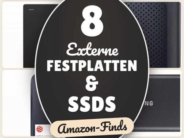 Externe Festplatten & SSDs: 8 Amazon-Finds, mehr Speicher to go