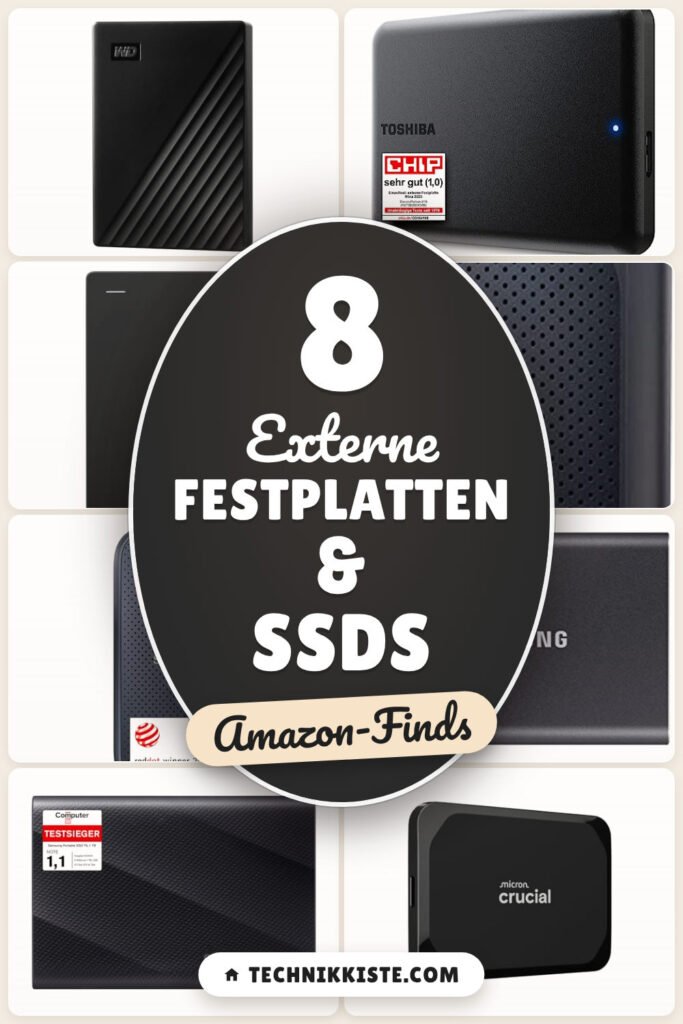 Externe Festplatten & SSDs: 8 Amazon-Finds, mehr Speicher to go