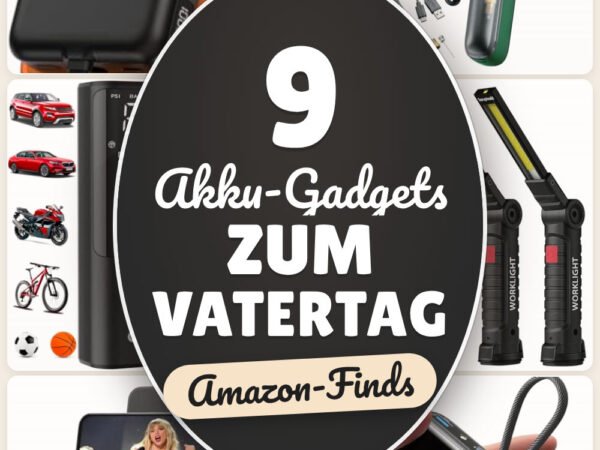 Akku-Gadgets zum Vatertag: 9 Amazon-Finds, praktisch für unterwegs