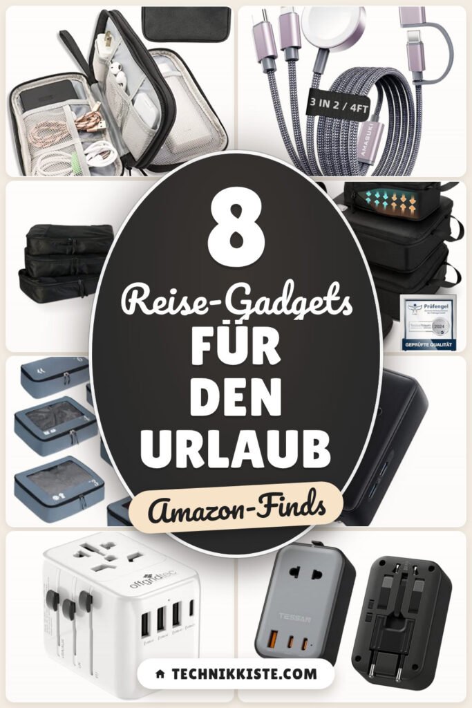 Reise-Gadgets für den Urlaub: 8 Amazon-Finds, leichter packen