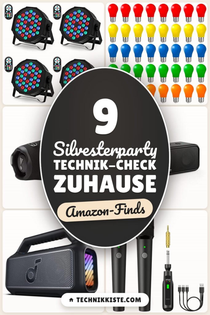 Silvesterparty Technik-Check zuhause: 9 Amazon-Finds, Sound & Licht