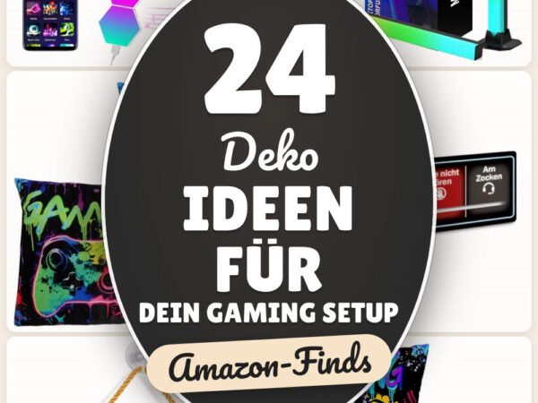Deko Ideen für dein Gaming Setup: 24 Amazon-Finds, die sofort Freude machen