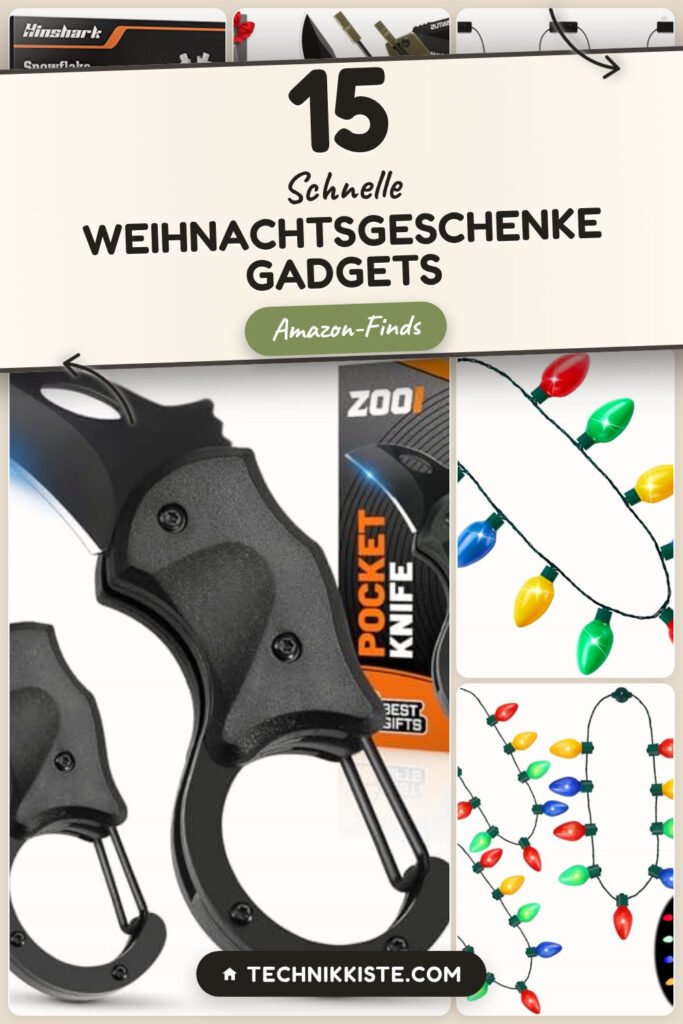 Schnelle Weihnachtsgeschenke Gadgets: 15 Amazon-Finds