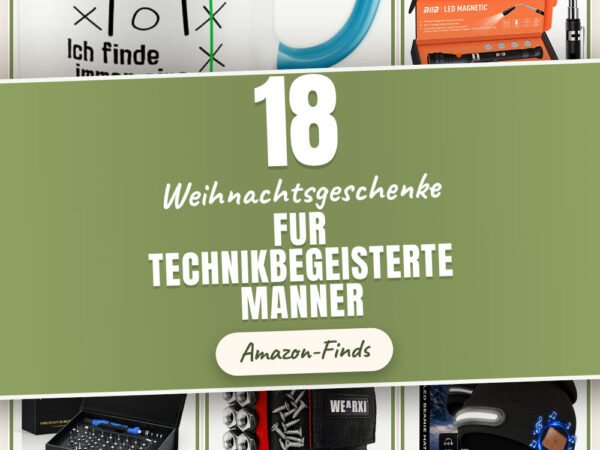 Weihnachtsgeschenke für Technikbegeisterte Männer: 18 Amazon-Finds